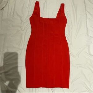 Forever 21 True Red Bodycon Dress